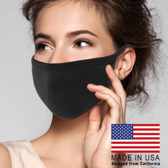 lovenushuz Accessories - IN STOCK Black Adult Cotton Washable Face Mask